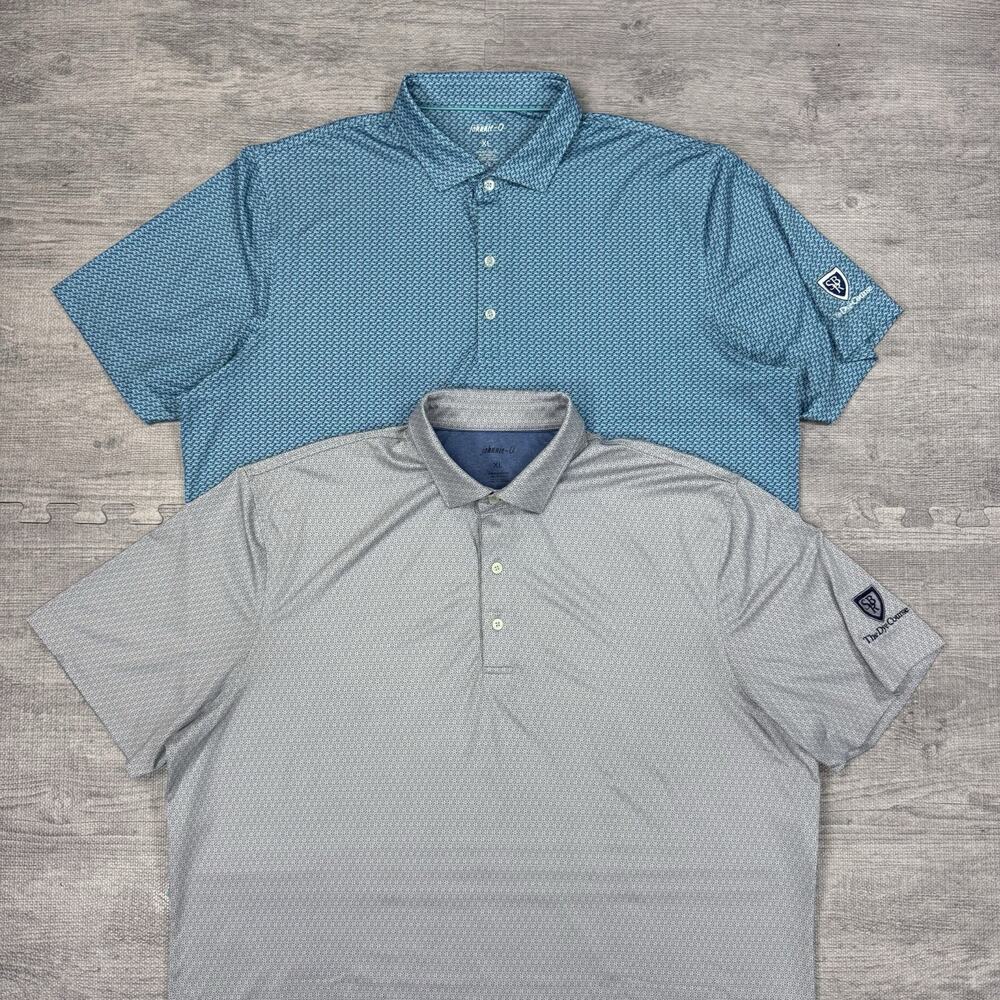 Lot Of 2 Johnnie-O x Stonebridge Ranch Golf Club Men XL AOP Texas Performance